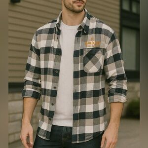 Original Weatherproof Vintage x Vancouver Island Brewing Plaid Flannel - Size L